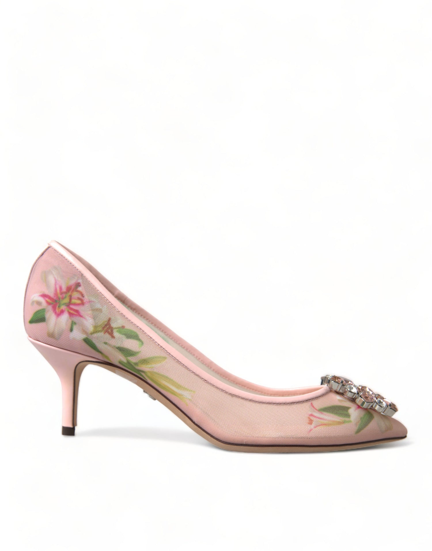 Mid-heel shoes: Miu Miu pink patent pumps