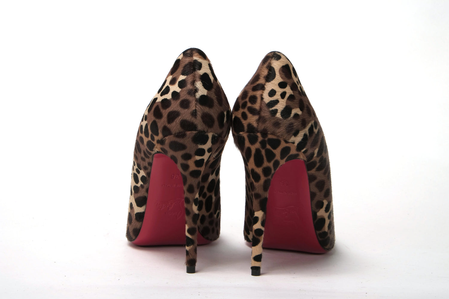 Leopard Print Stiletto Heel Court Shoes