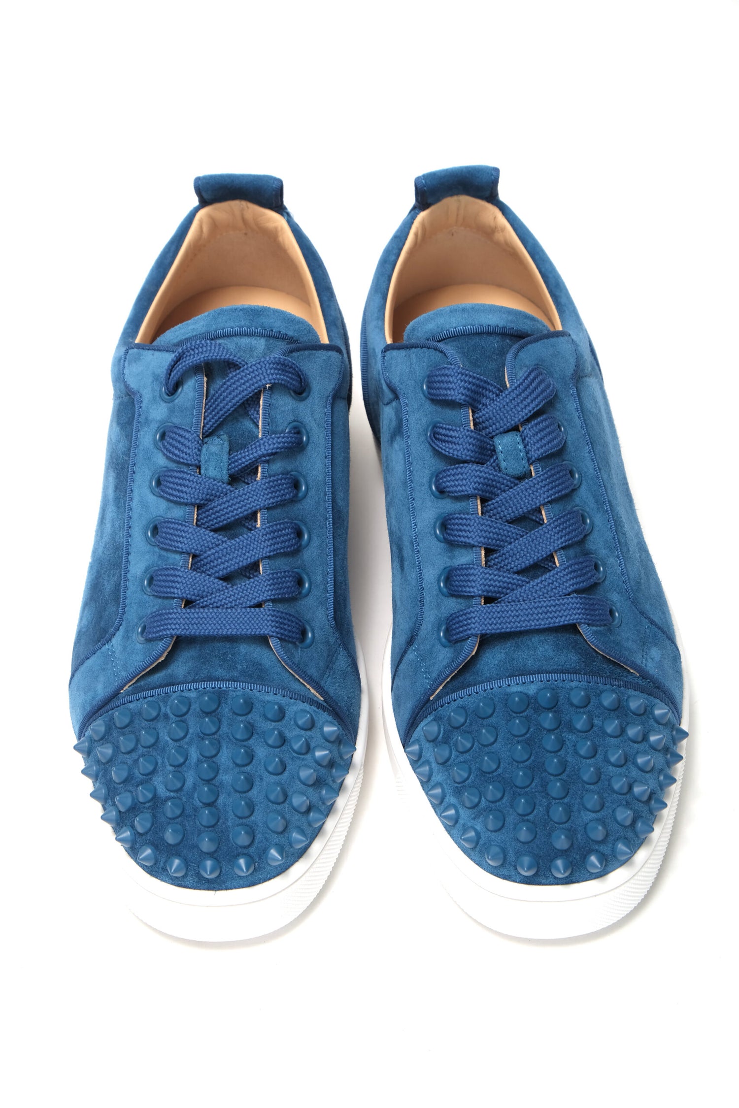 Christian Louboutin Multi/White Mat Version Louis Junior Spikes Shoes | aumi4
