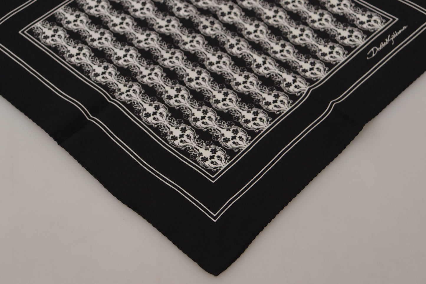 Hermes Paisley Printed Silk Square Handkerchief