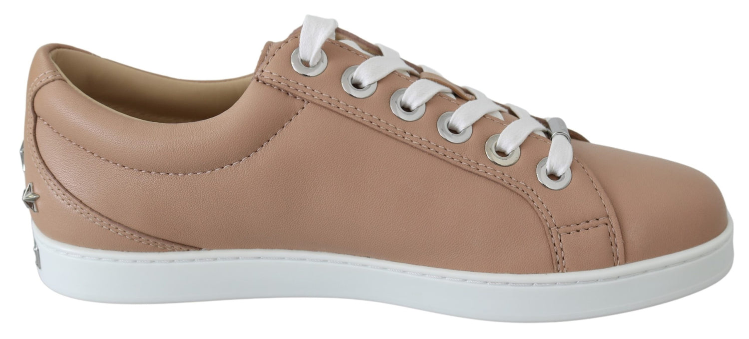 Powder Leather Sneakers