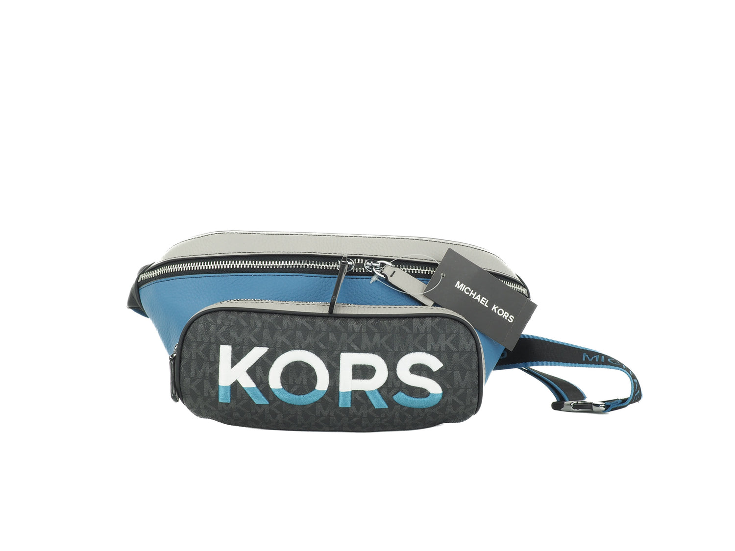 Michael Kors Cooper Two-tone Logo Stripe Backpack In White | ModeSens